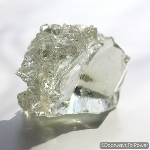 Elder Clear Monatomic Andara Crystal with Druzy Crystals