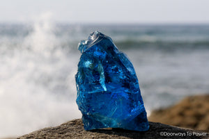 Electric Blue Atlantean Andara Crystal Lady Nellie Monatomic Glass