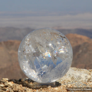 John of God Quartz Casa Crystal Sphere