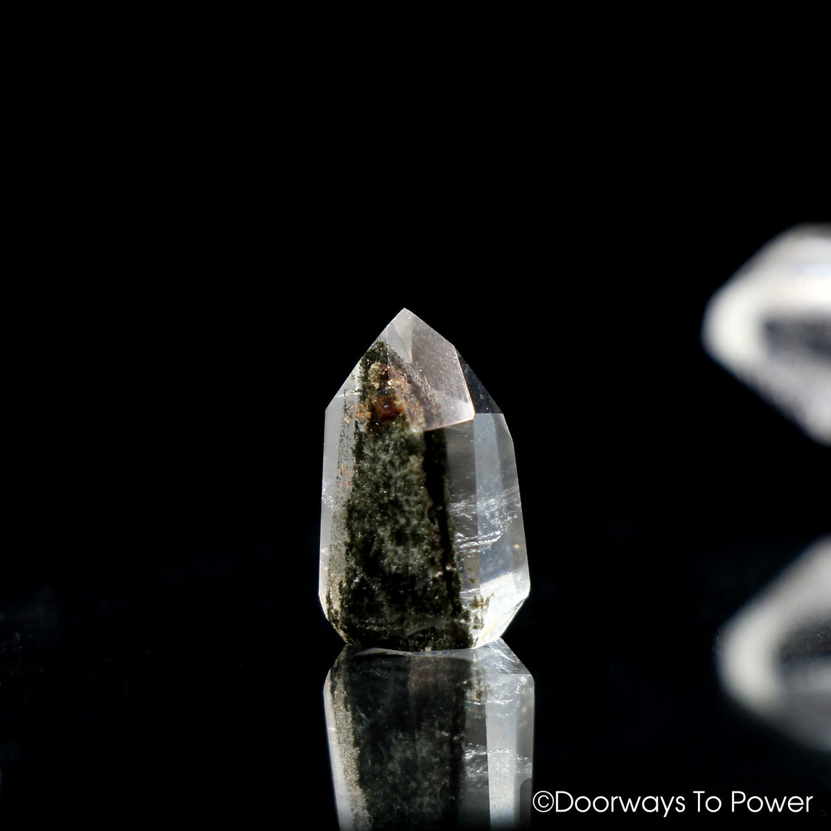 Brookite in Natural Quartz Dow Crystal Point 
