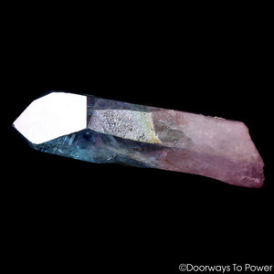 Aqua Aura Rose Aura Lemurian Record Keeper Quartz Crystal 'Hybrid'