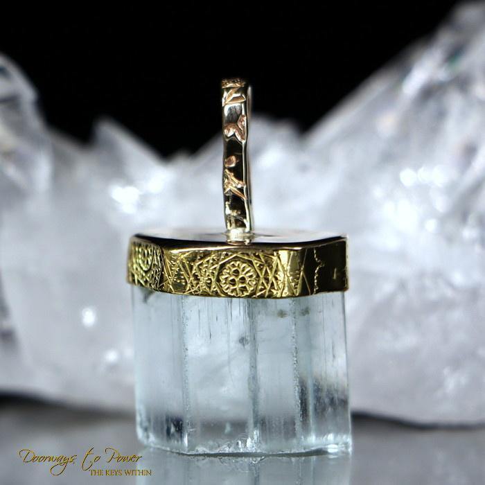 Aquamarine Light Language Pendant