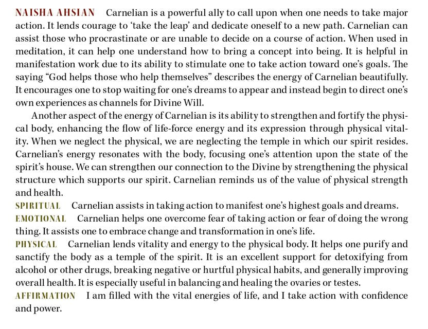 Carnelian Metaphysical Properties Uses Meanings