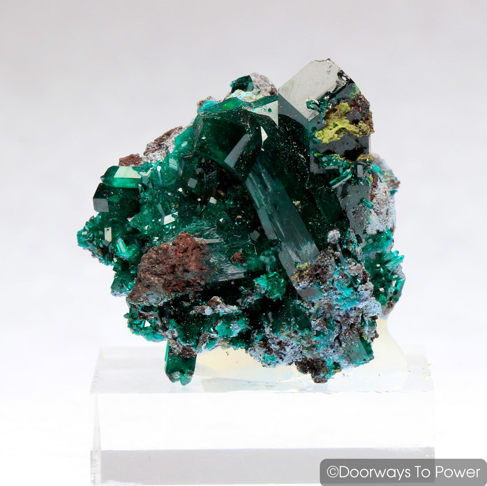 Dioptase Mineral Specimen Prosperity Crystal 'Collectors Quality'