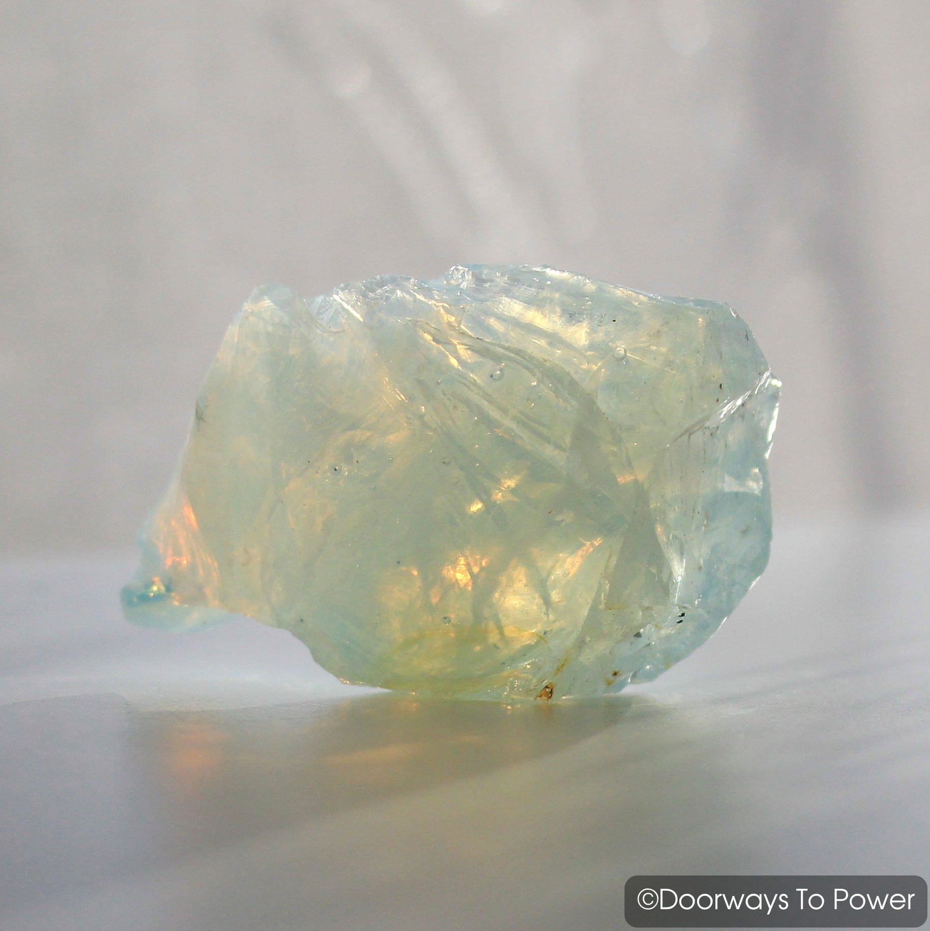 Angel Aura Opal Monatomic Andara Crystal w/ Rainbows 'Angel Codes'