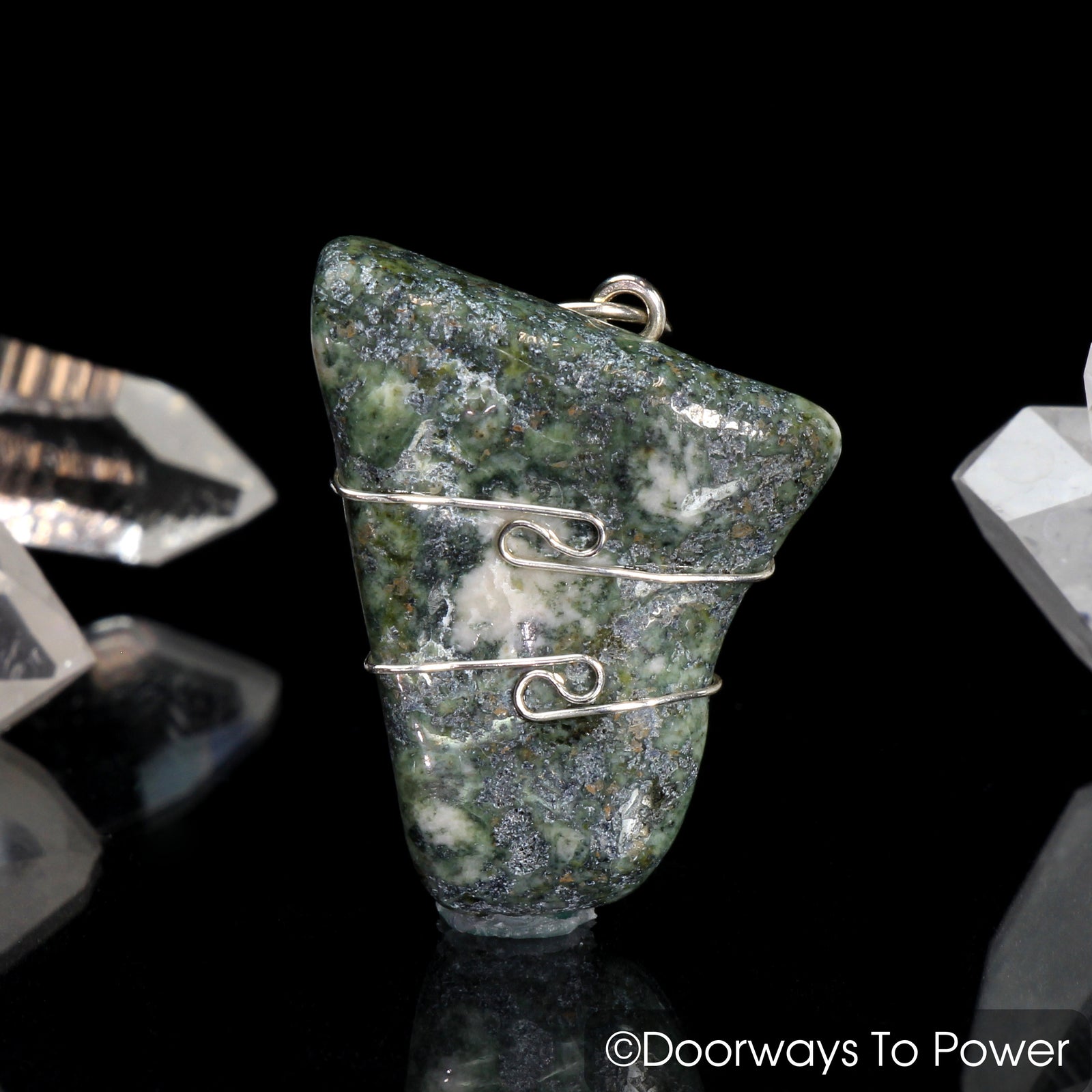 Preseli Bluestone Crystal Pendant Stonehenge Bluestone