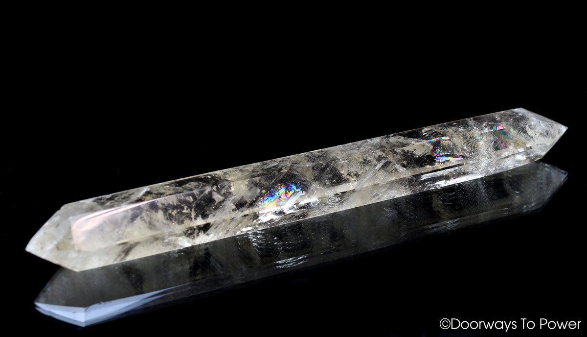 John of God Citrine Double Terminated Casa Quartz Crystal Healing Wand