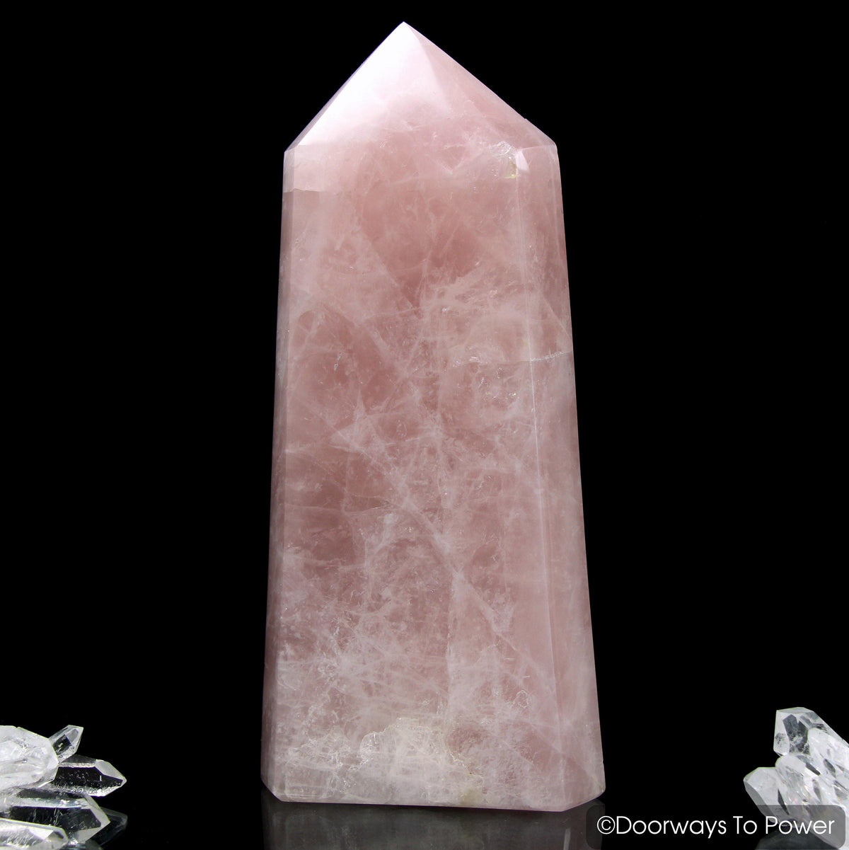 John of God Rose Quartz Casa Crystal Point