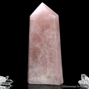 John of God Rose Quartz Casa Crystal Point