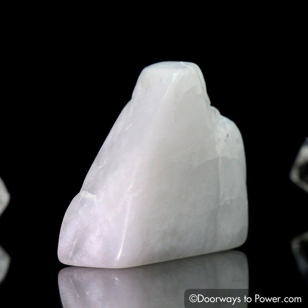 White Azeztulite Tumbled Stone Polished | Azozeo Activated