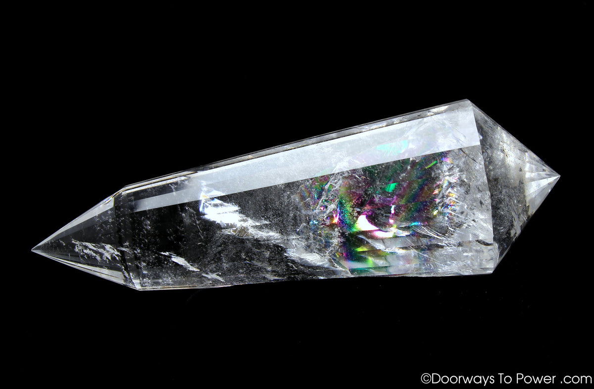 John of God Crystal 24 Sided Vogel Healing Wand 'Elevated Soul' RARE