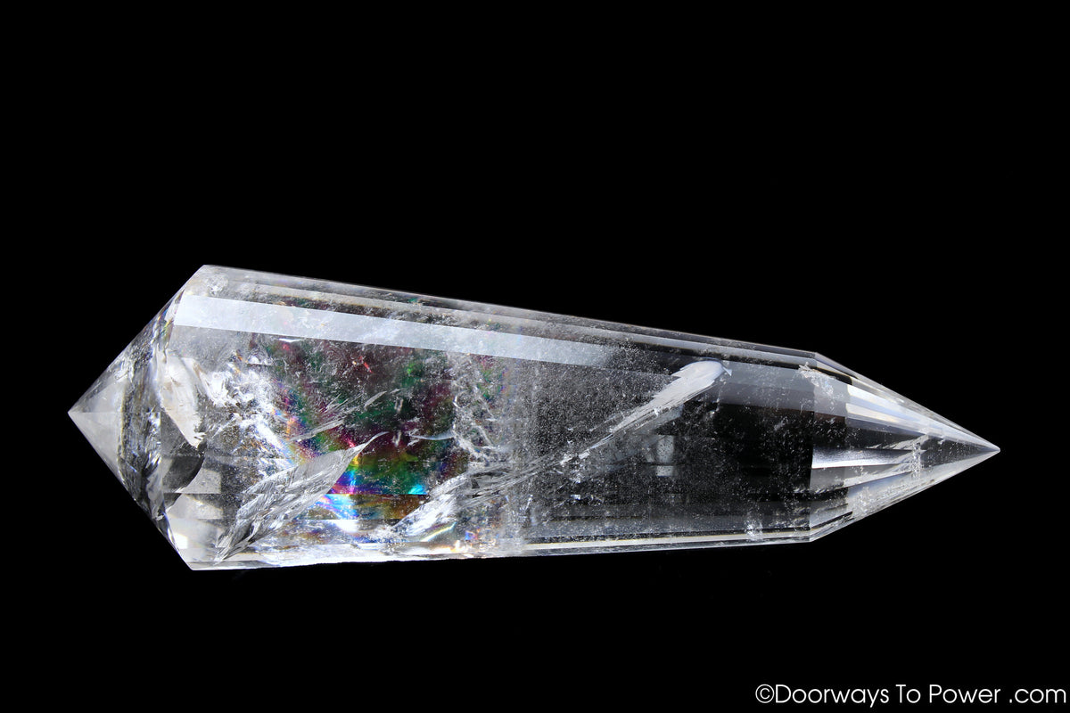 John of God Crystal 24 Sided Vogel Healing Wand 'Elevated Soul' RARE
