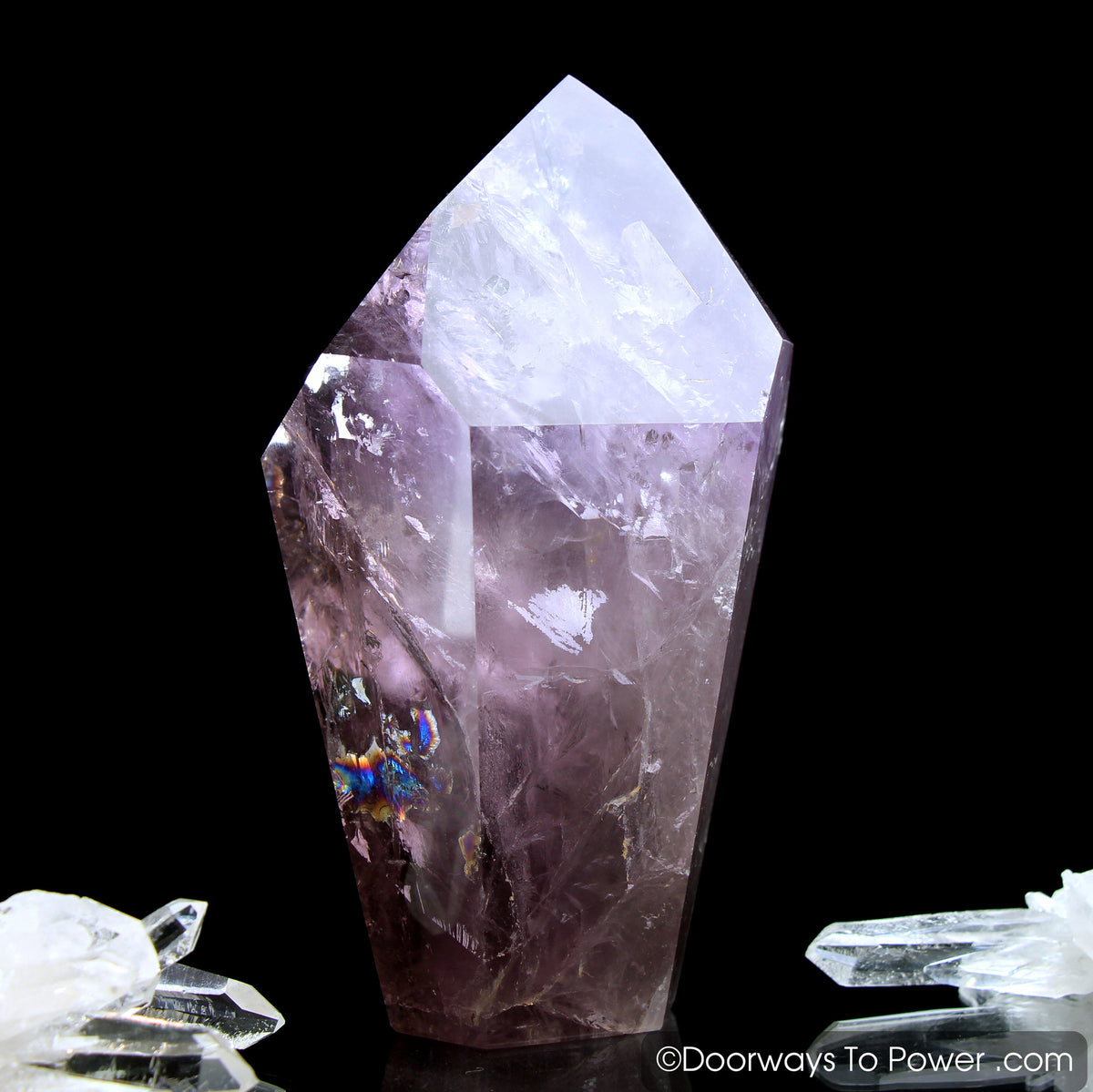 John of God Amethyst Dow Crystal Point w/ Future Time Link 'Beyond Time'