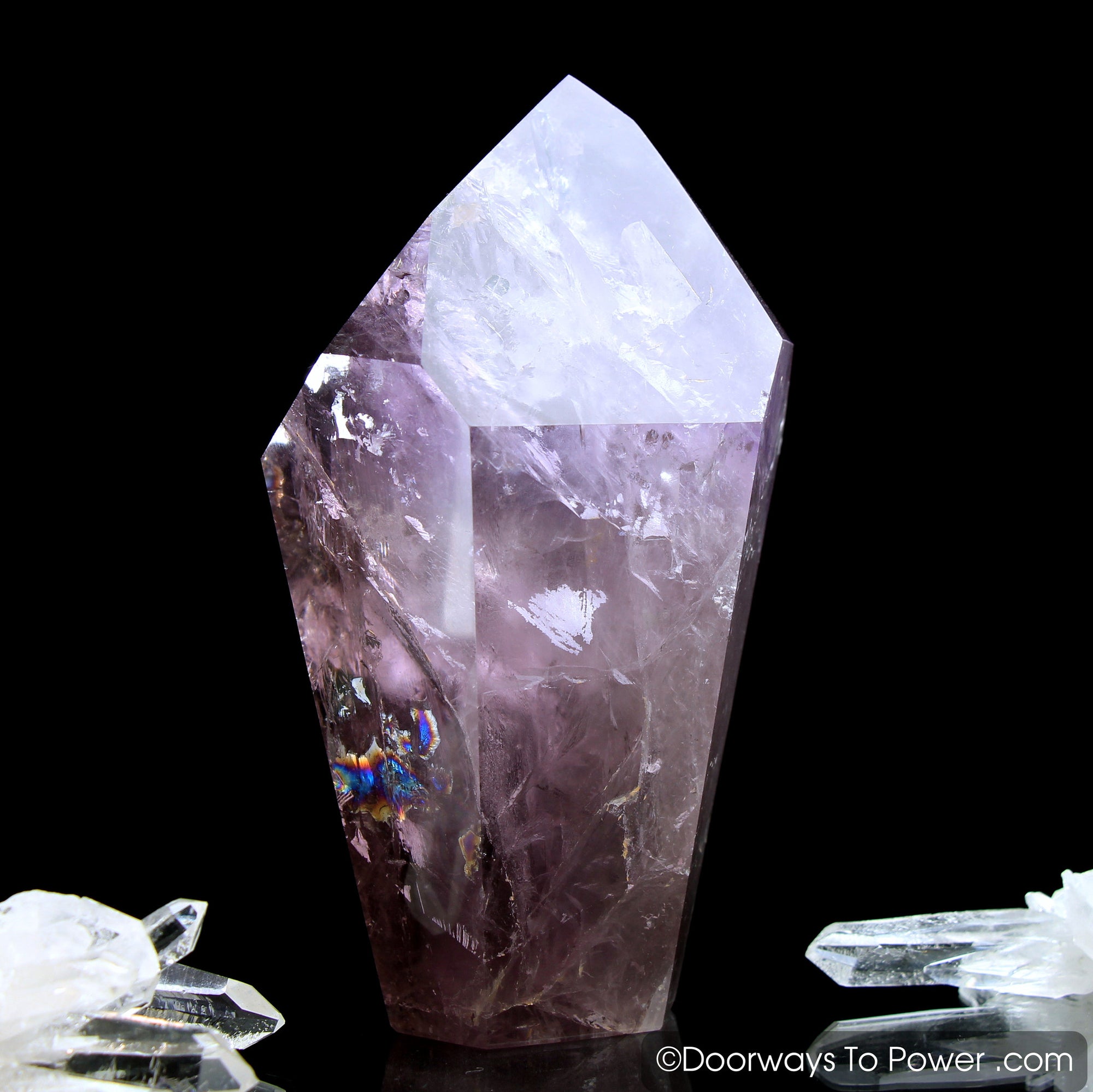 John of God Amethyst Dow Crystal Point w/ Future Time Link 'Beyond Time'