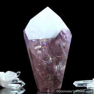 John of God Amethyst Dow Crystal Point w/ Future Time Link 'Beyond Time'