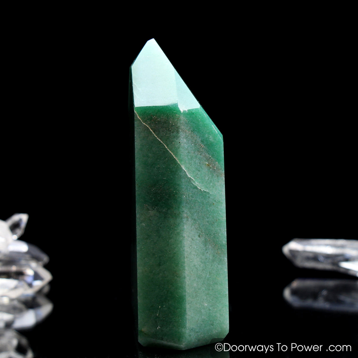 John of God Crystal Green Aventurine & Pyrite w/ Future Time Link