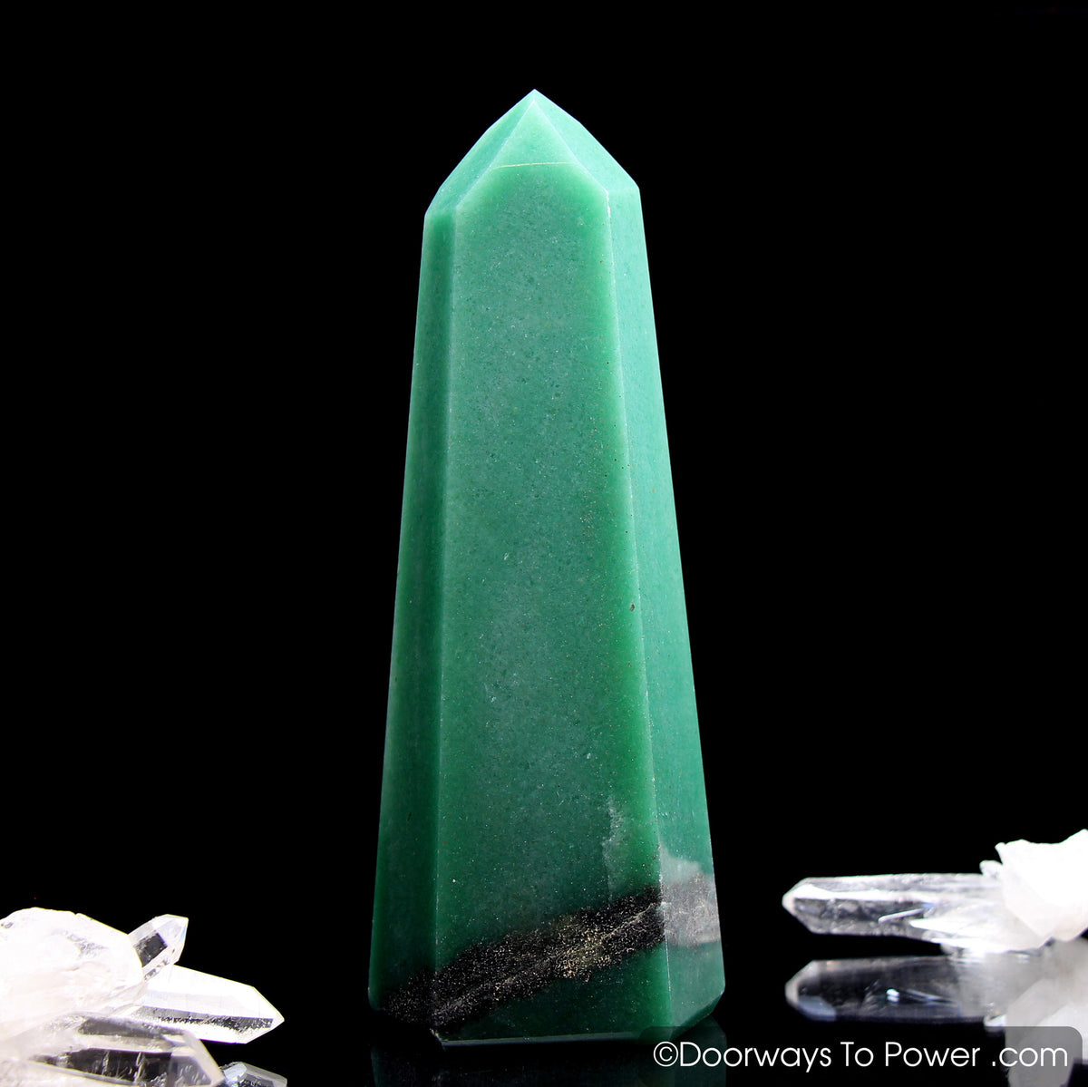 John of God Green Aventurine Pyrite Crystal Altar Stone 'Manifest Spirit'