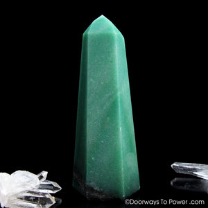 John of God Green Aventurine Pyrite Crystal Altar Stone 'Manifest Spirit'