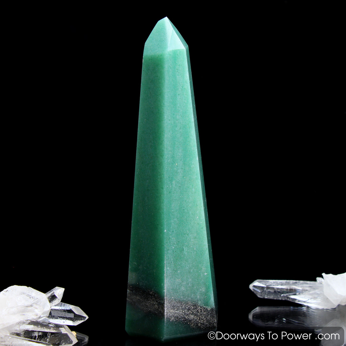 John of God Green Aventurine Pyrite Crystal Altar Stone 'Manifest Spirit'