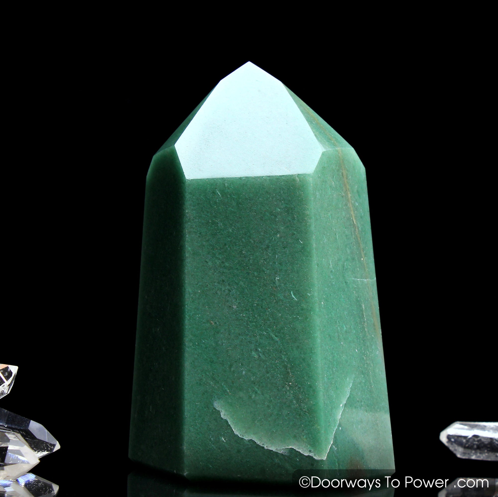 John of God Crystal Green Aventurine Temple Heart Dow