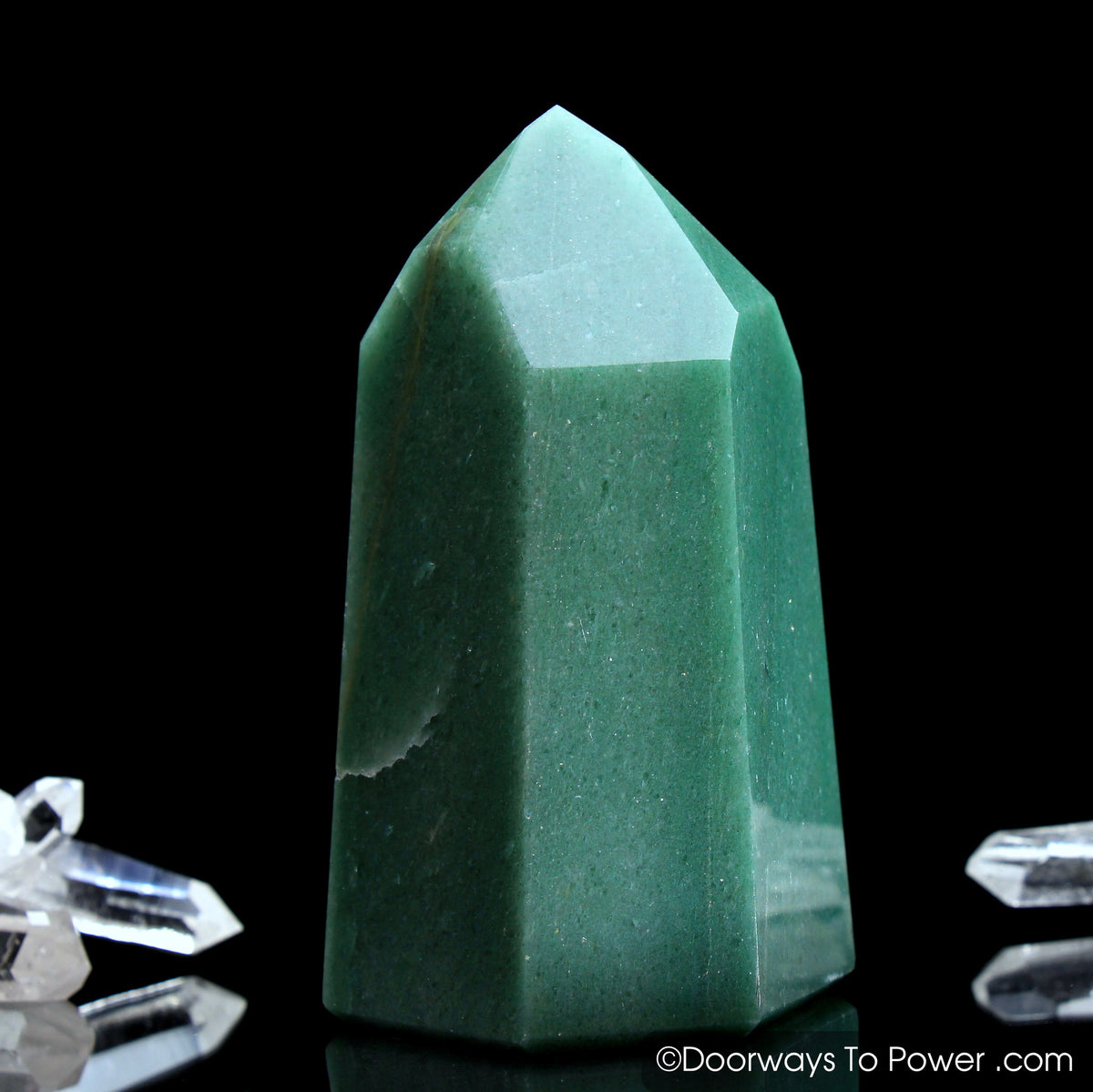 John of God Crystal Green Aventurine Temple Heart Dow