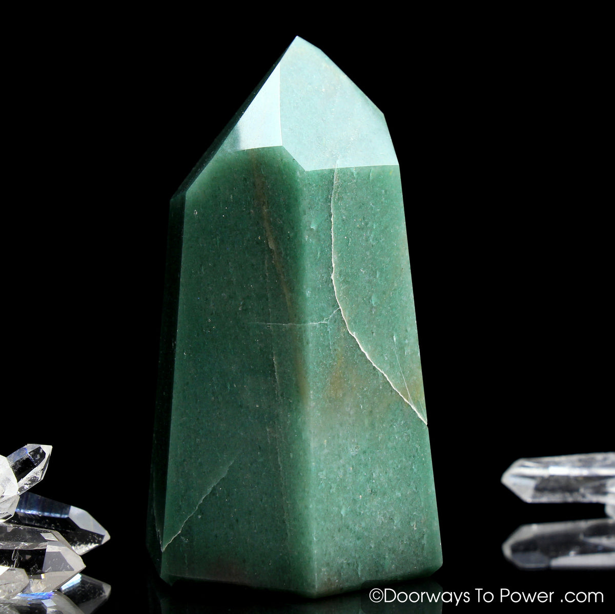 John of God Crystal Green Aventurine Temple Heart Dow