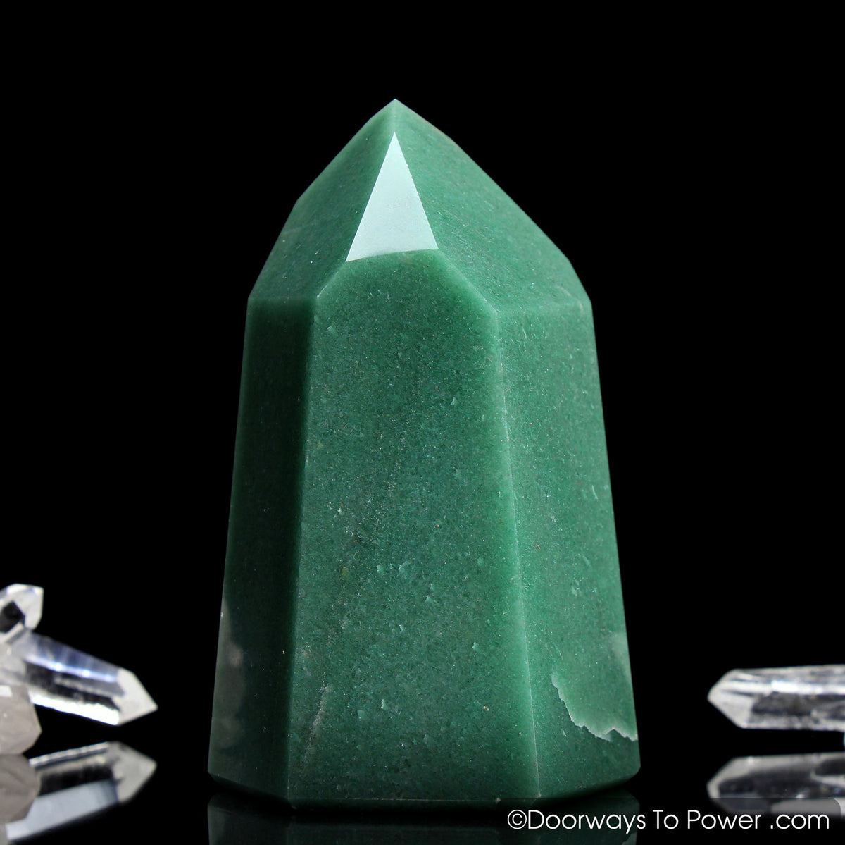 John of God Crystal Green Aventurine Temple Heart Dow
