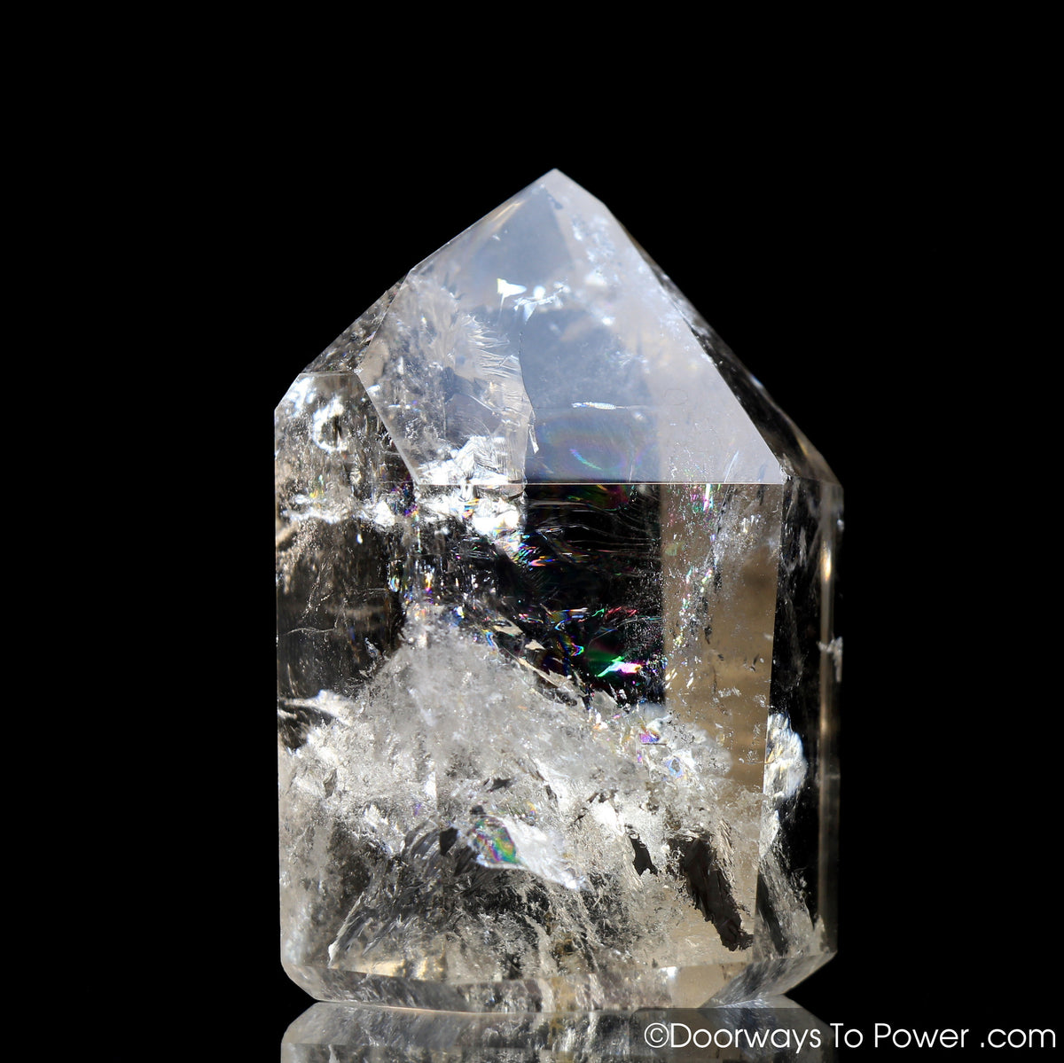 John of God Citrine Casa Crystal Point w/ Rainbows