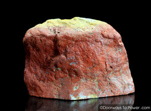 Red Fire Azeztulite Crystal Altar Stone 'Power & Passion'