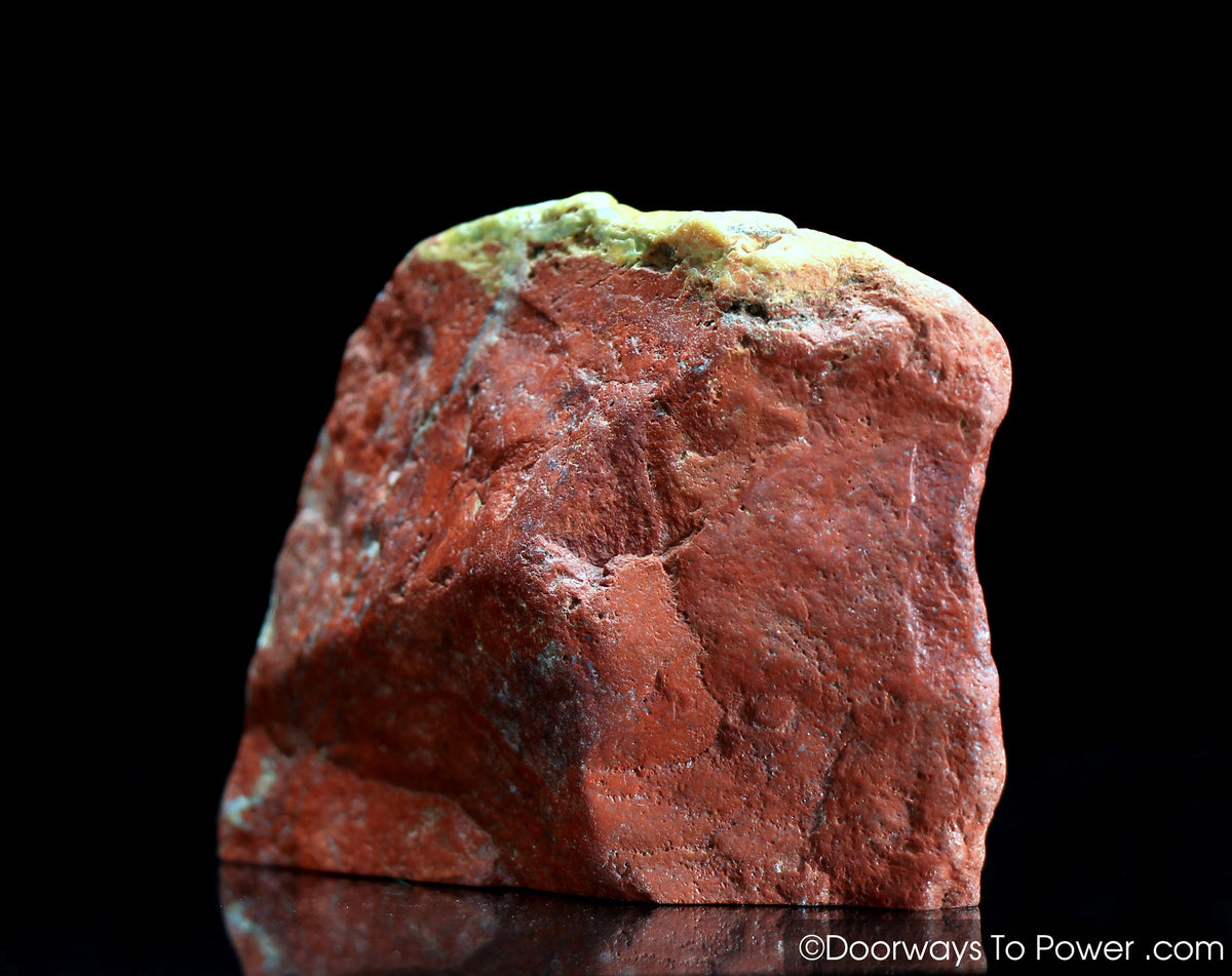 Red Fire Azeztulite Crystal Altar Stone 'Power & Passion'