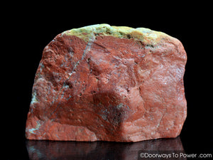 Red Fire Azeztulite Crystal Altar Stone 'Power & Passion'