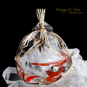 Cosmic Ice & Lemurian Sunrise Andara Pendant