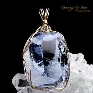 Lady Nellie Blue Andara Pendant 14k 'First & Final Synthesis'