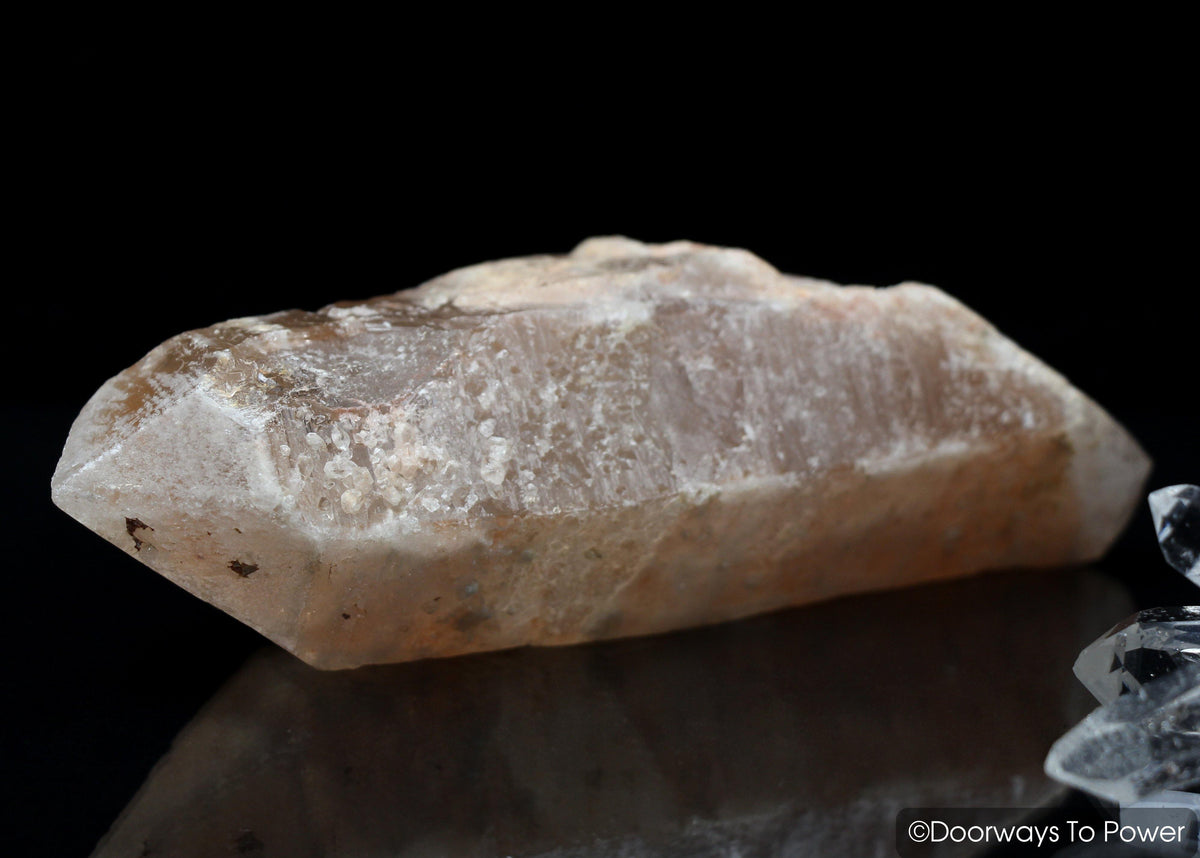 Tangerine Dreamsicle Lemurian Quartz Crystal Record Keeper 