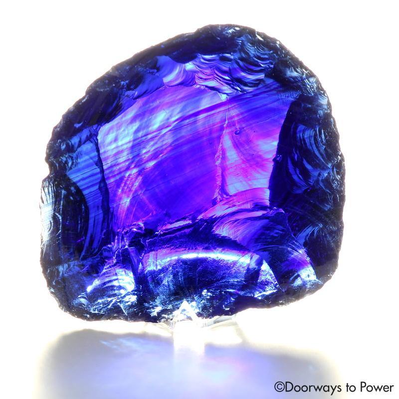 Tanzanite Fire Elestial Sapphire Monatomic Andara Crystal 'Lu·Mi·Nar·Y'