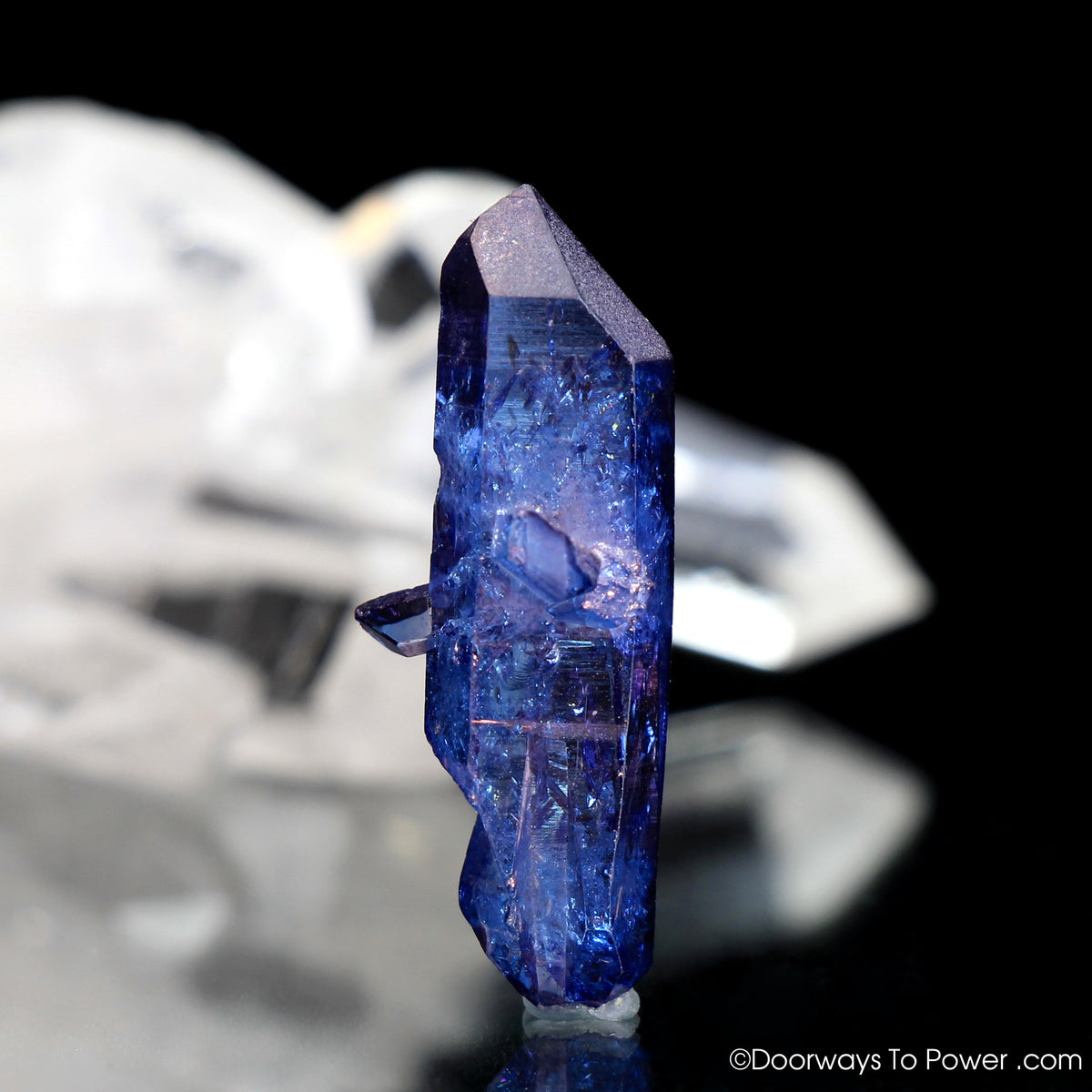 Tanzine Aura Himalayan Quartz Record Keeper Twin Crystal