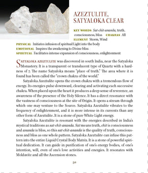 Ascension Stones Satyaloka Clear Azeztulite Danburite Petalite Pendant