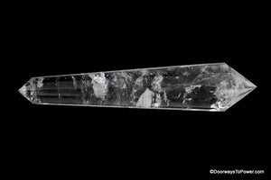 9" John of God Quartz Phantom Crystal 12 Sided Vogel Wand Rare CAV-3