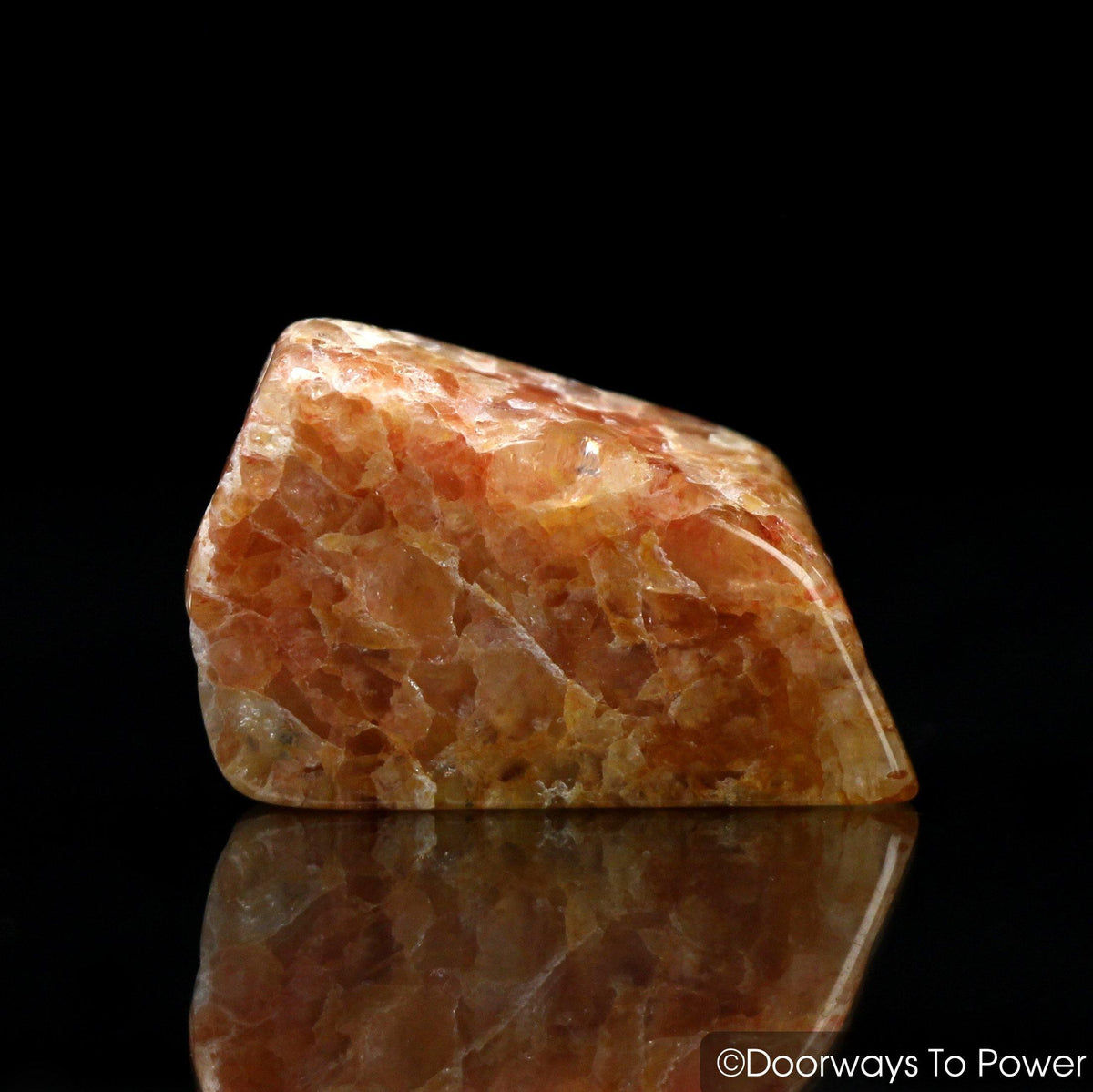Himalaya Red Gold Azeztulite Crystal Tumbled & Polished