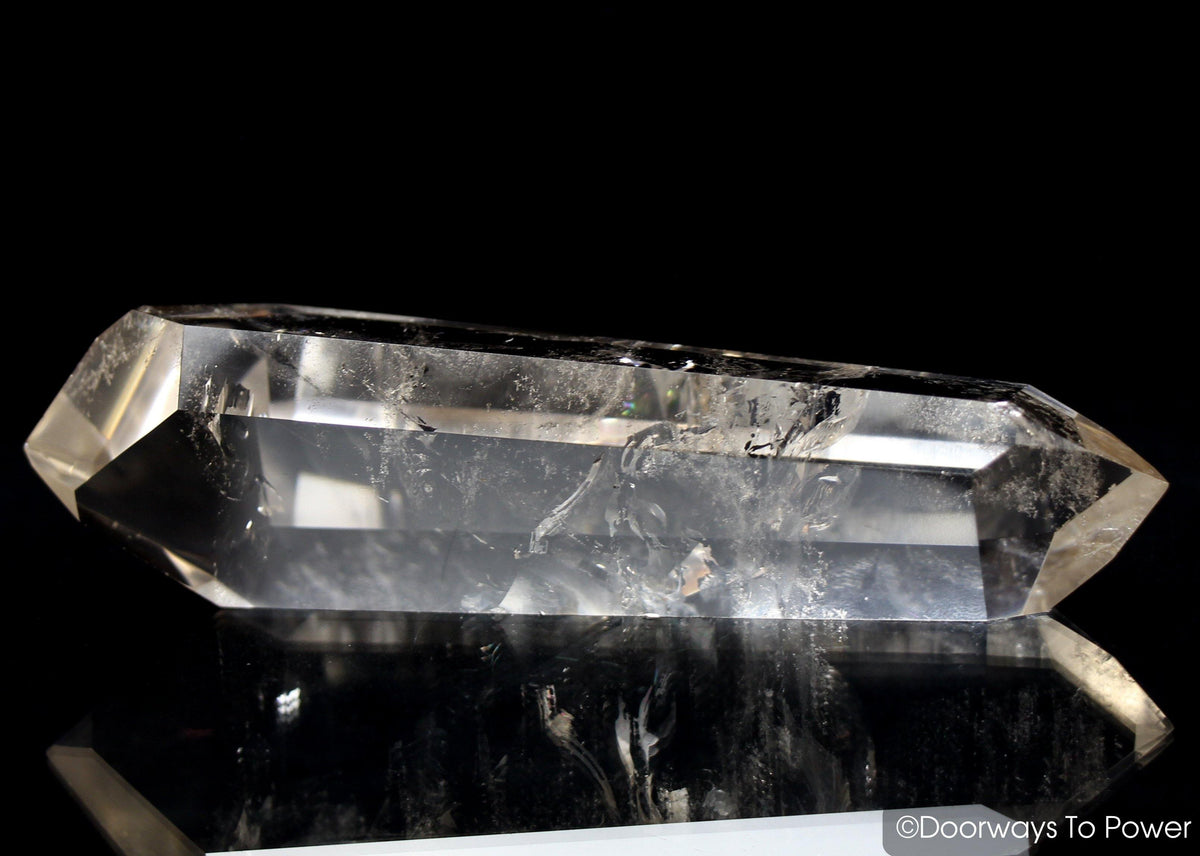 Double Terminated Citrine Quartz Wand