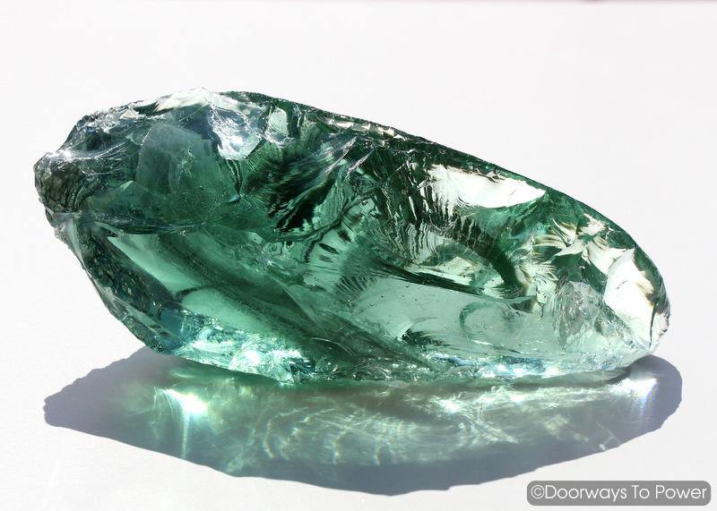 Ethereal Mint Monatomic Andara Crystal Sculpture 'ANAHATA