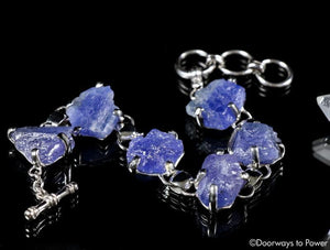 Tanzanite Synergy 12 Stone Crystal Gemstone Bracelet