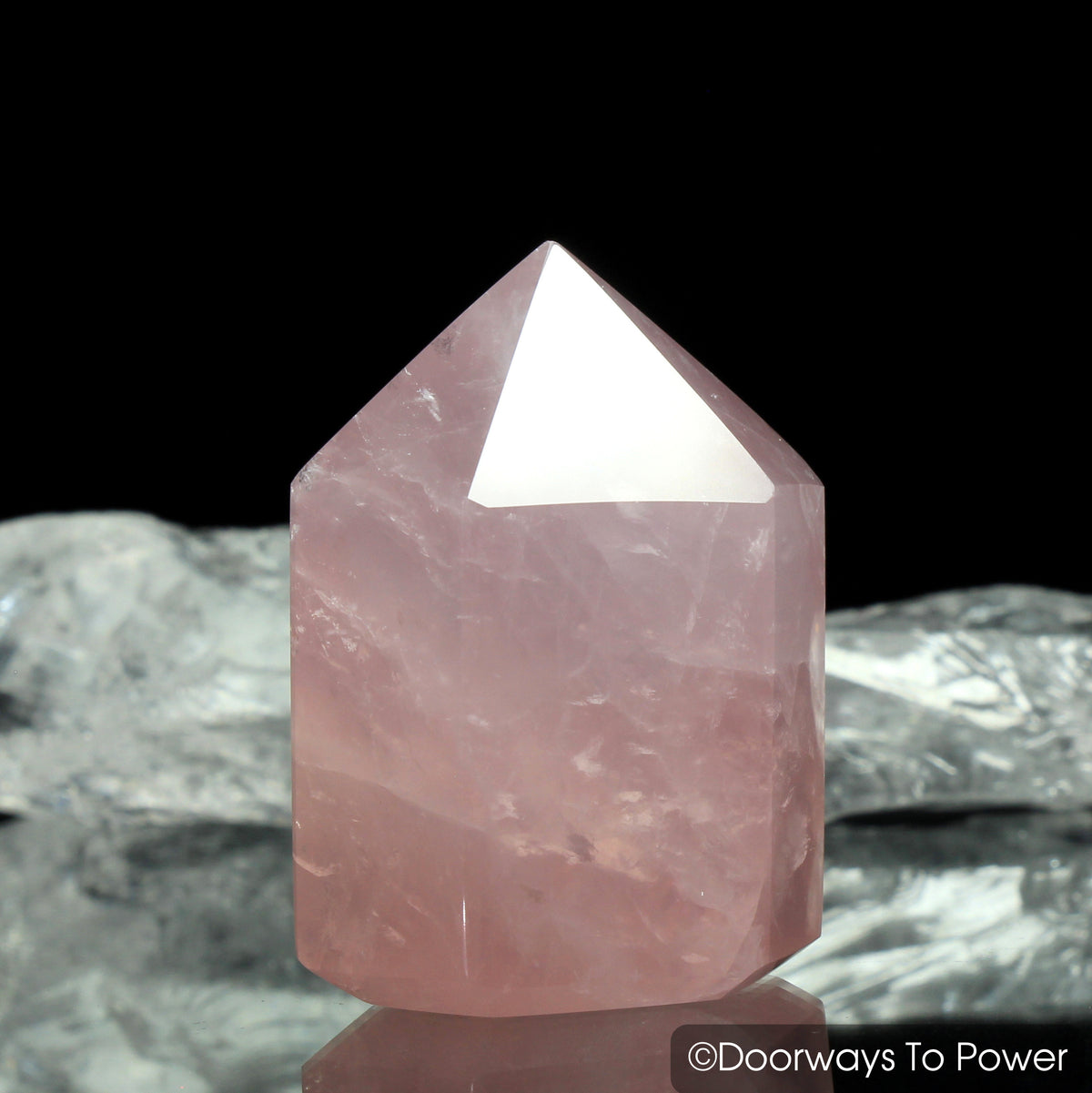 John of God Rose Quartz Casa Generator Crystal Point