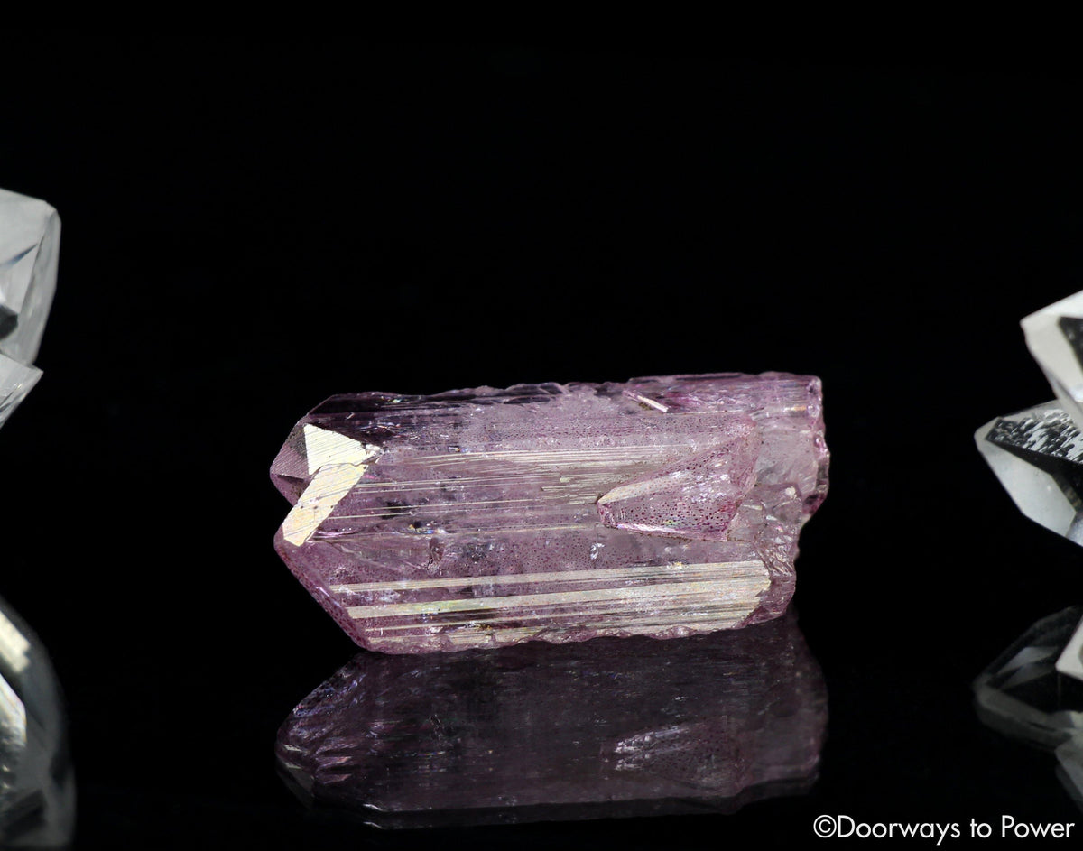 Rose Aura Danburite Quartz Twin Crystal 