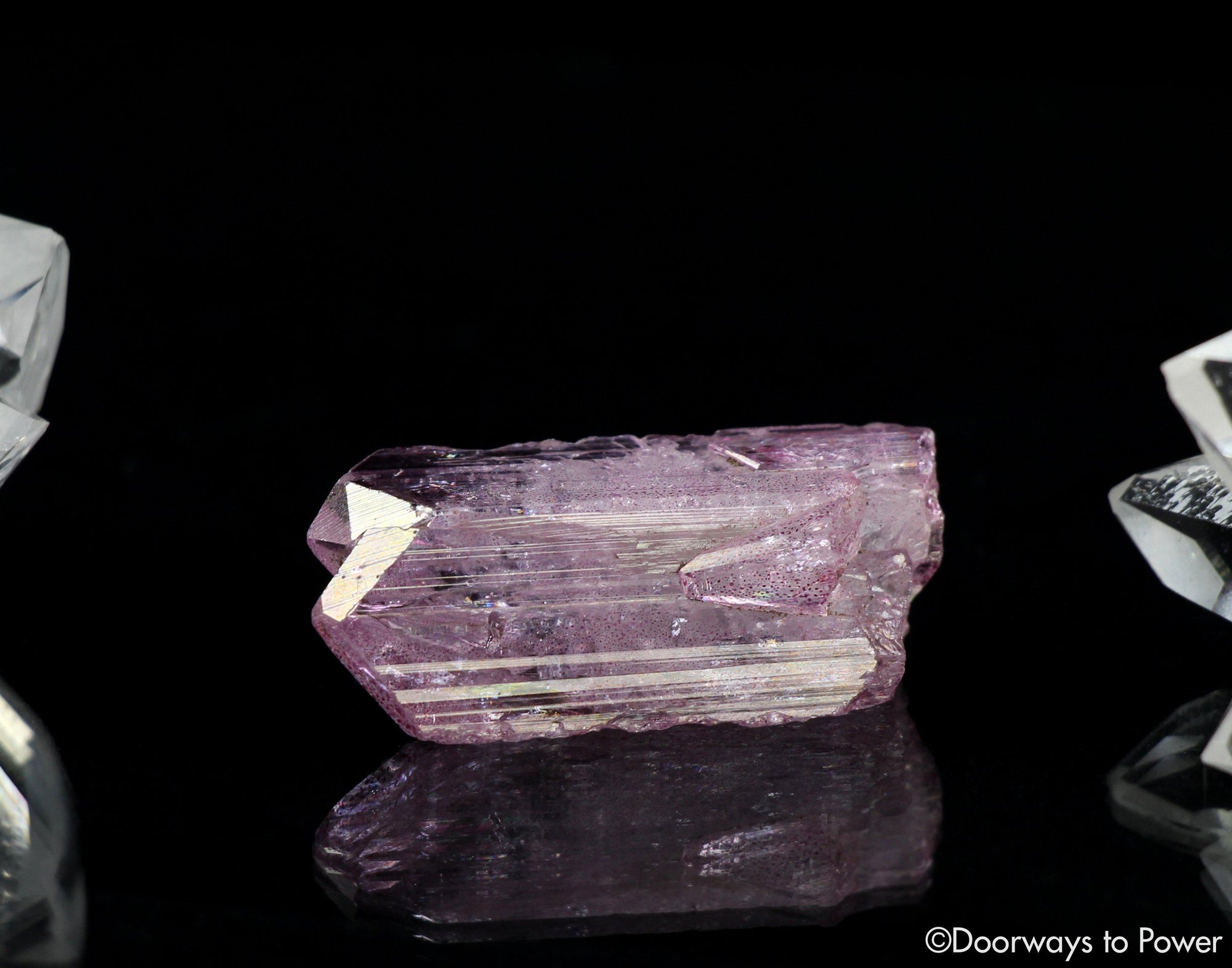 Rose Aura Danburite Quartz Twin Crystal 