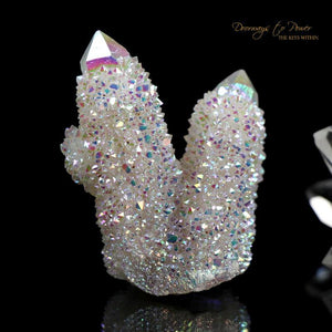 Angel Aura Quartz Twin Crystal