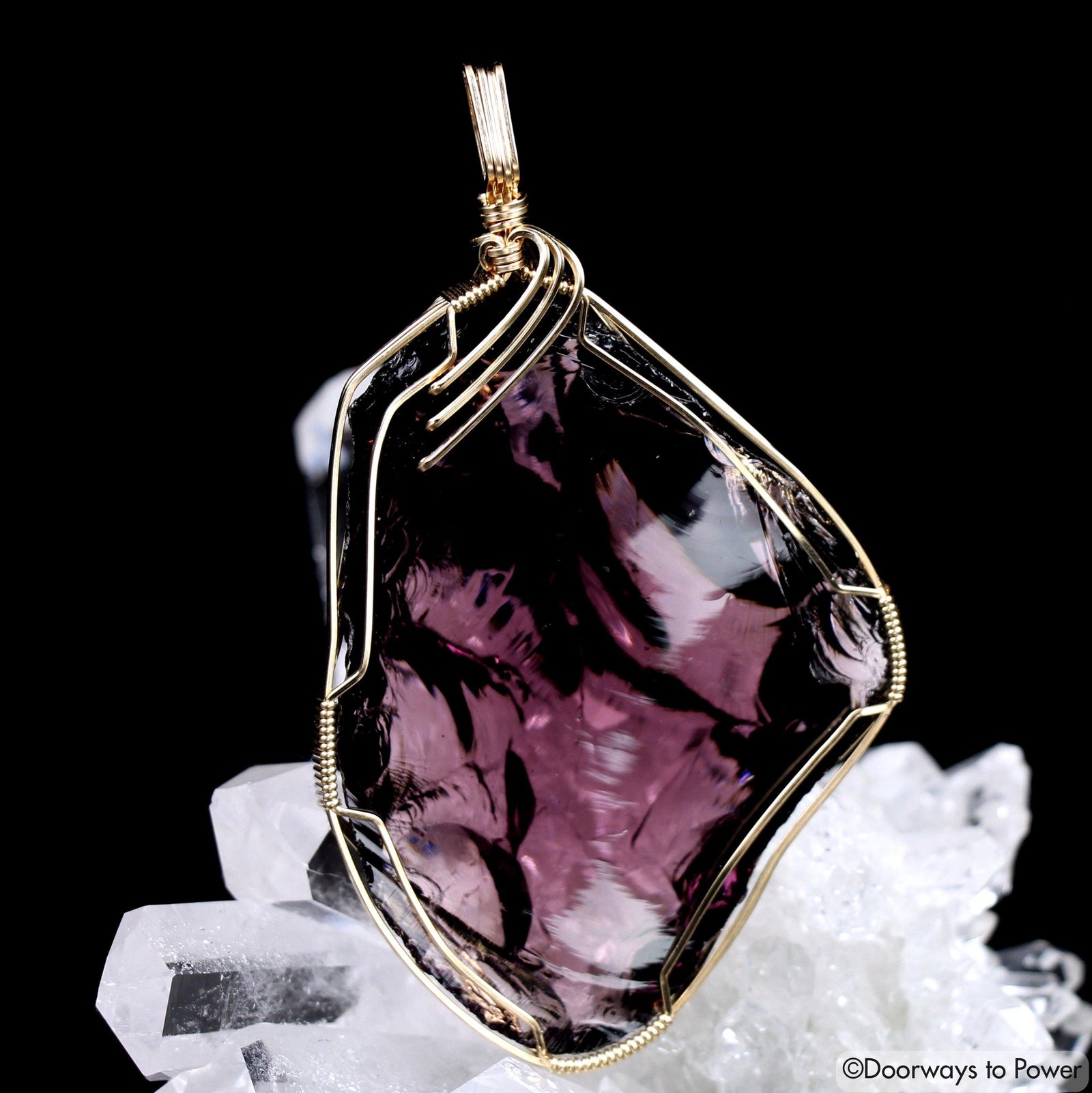 Power of Kings Andara Crystal Pendant 14k 'High Priest'
