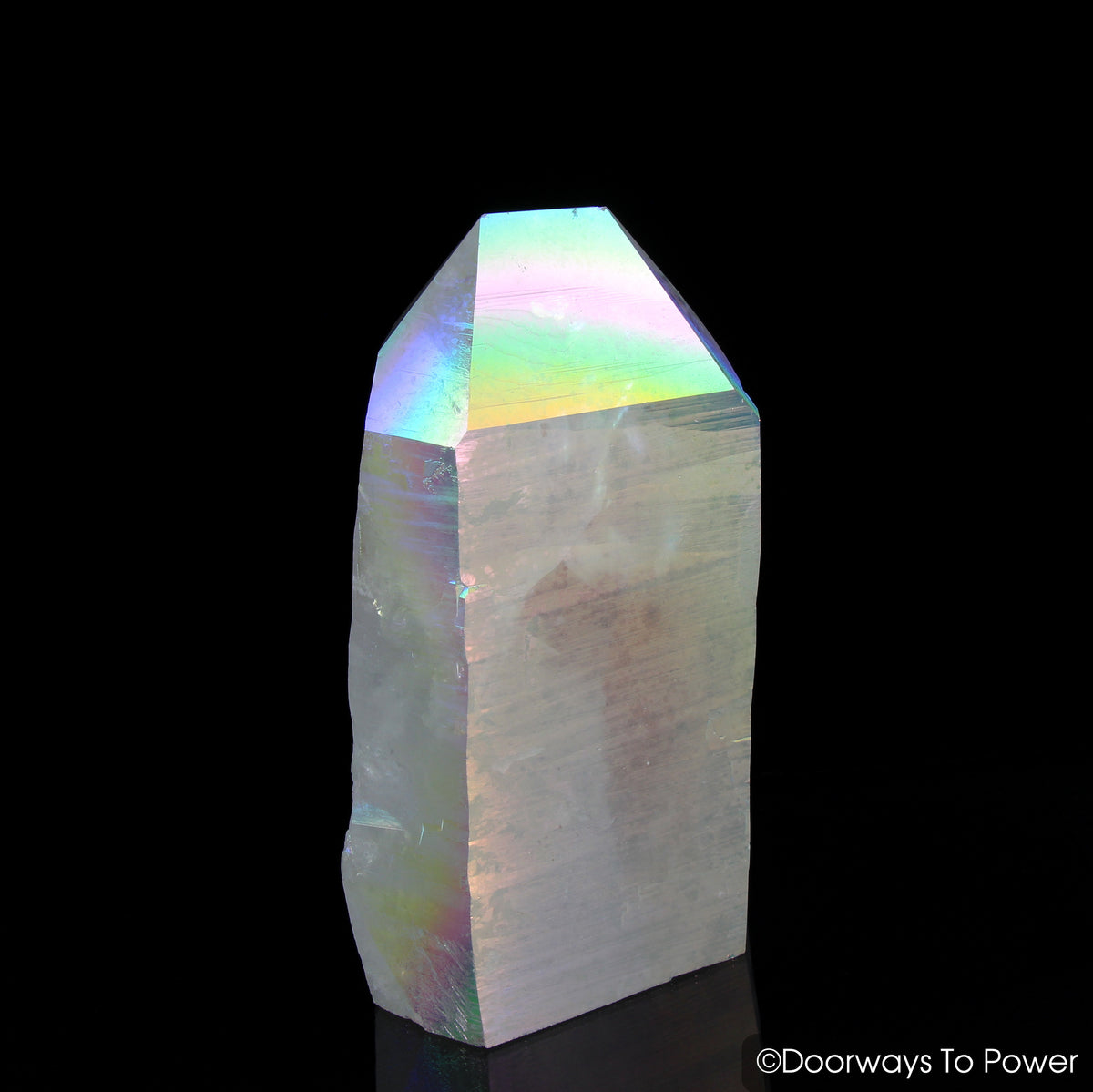 Angel Aura Lemurian Seed Pleiaidan Starbrary Record Keeper Manifest Spirit Crystal Point "Heavenly Realm" 7 lbs