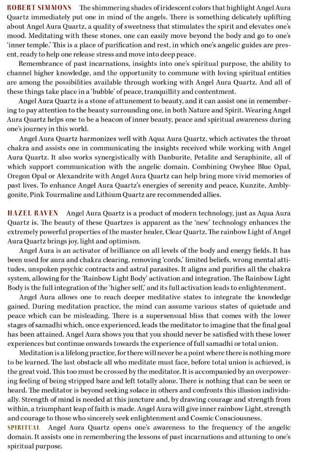 Angel Aura Metaphysical Properties