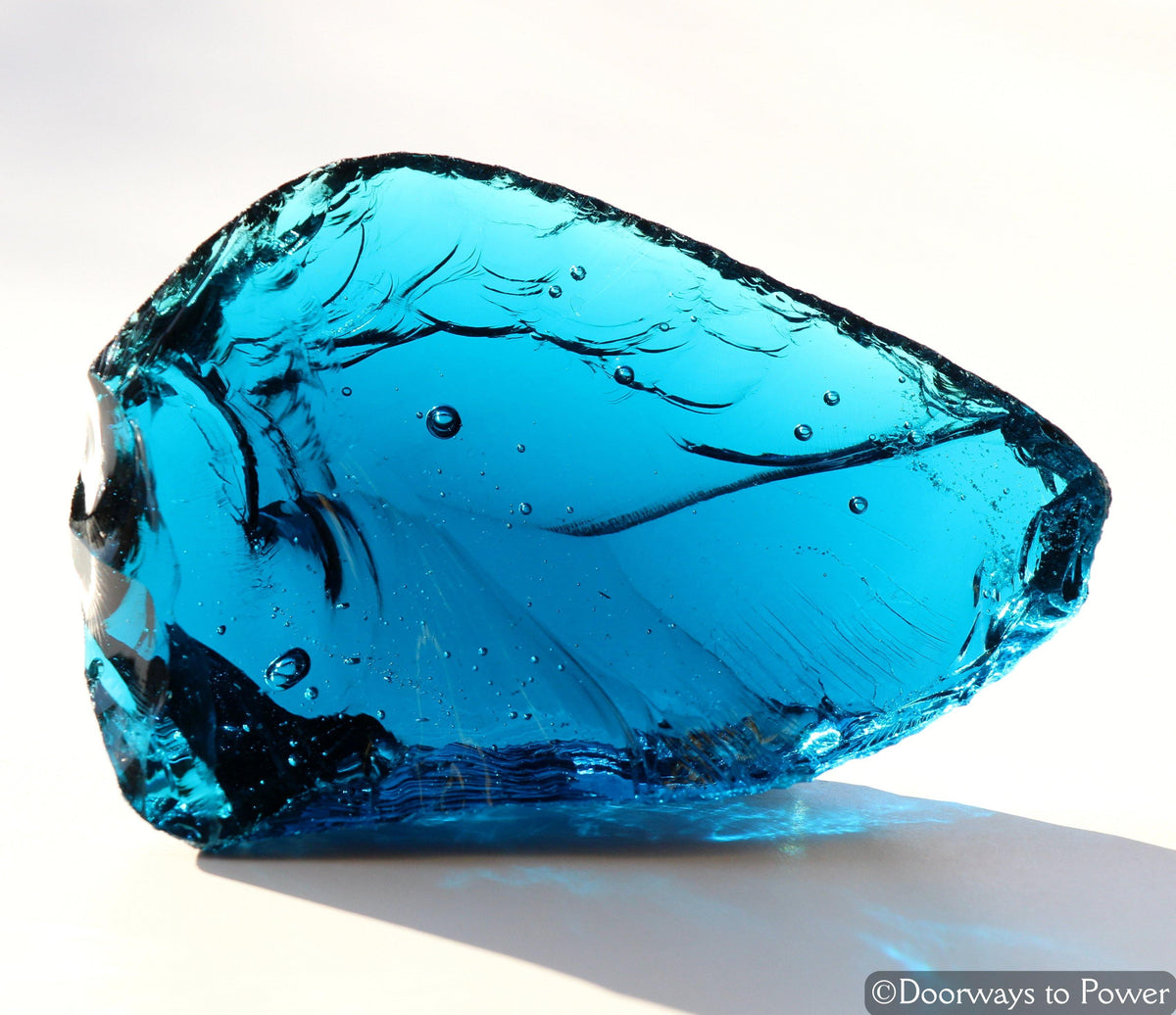 Electric Blue Atlantean Andara Crystal 'Pleiadian Emissaries of the Light'